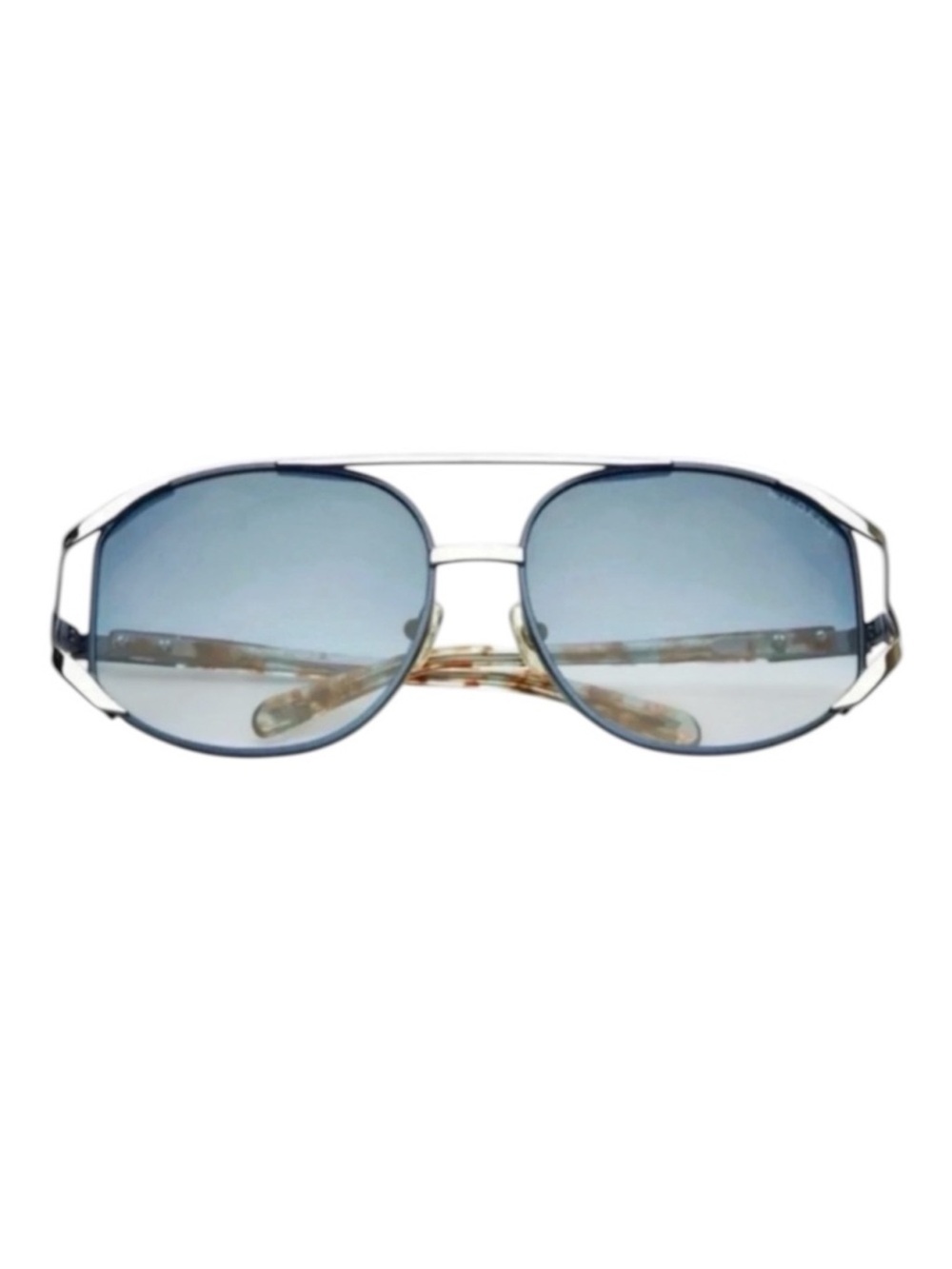 Wildfox Dynasty Aviator Sunglasses Blue Gradient Coconut NWT